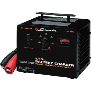 Schumacher Multi Battery Charger   10 Amp, 120 Volt, Model SE 1072