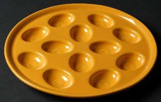 Homer Laughlin  Fiesta Marigold (Newer,75th Anniversary) Deviled Egg Plate, Fine