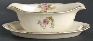 Syracuse Portland Gravy Boat with Attached Underplate, Fine China Dinnerware   F