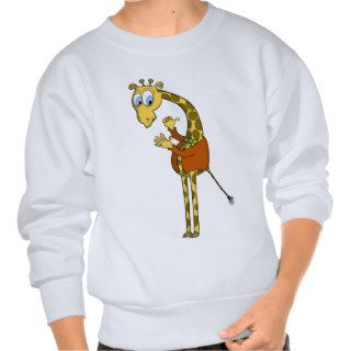 funny  kid sweat "girafe cartoon" sweatshirt