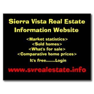 Sierra Vista Real Estate, Information Website,Post Cards
