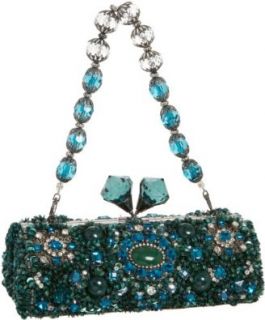 Mary Frances Accessories Teal Time Evening Bag,Multi,one size Shoes