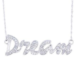 0.12 CT.T.W. Diamond Dream Script Necklace in Sterling Silver