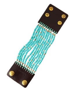 10 Strand Magnesite Bracelet, Turquoise