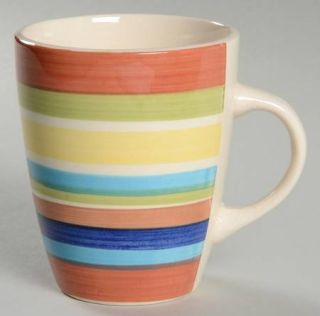 Mainstays Sonoma Stripes Mug, Fine China Dinnerware   Multicolor Bands,Rim,Smoot