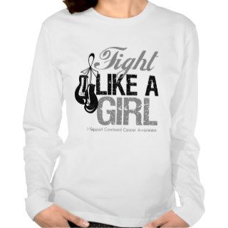 Fight Like a Girl Boxing   Carcinoid Cancer Tshirts