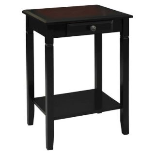 Accent Table Camden Collection Accent Table   Black Red Brown (Cherry)