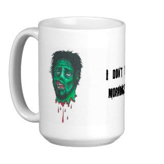 Blood dripping zombie head mug