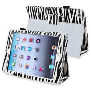 BasAcc Black/ White Zebra Leather Case for Apple iPad Mini 1/ 2 Retina Display BasAcc iPad Accessories
