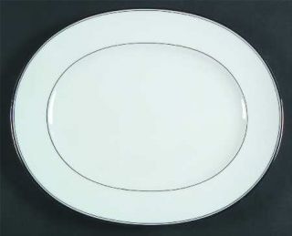 Noritake Platinum Traditions 13 Oval Serving Platter, Fine China Dinnerware   T