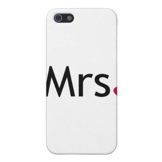 Mrs   half of Mr and Mrs set iPhone 5 Covers