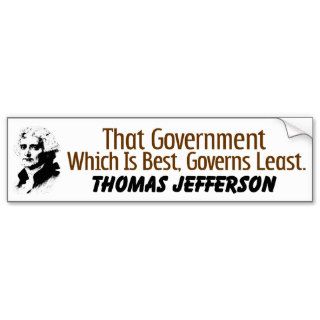 That Which Governs Least Bumper Sticker