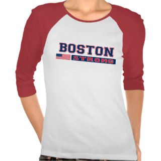 BOSTON STRONG American Flag Shirt