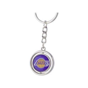 Los Angeles Lakers AMINCO INC. Rubber Basketball Spinning Key Ring