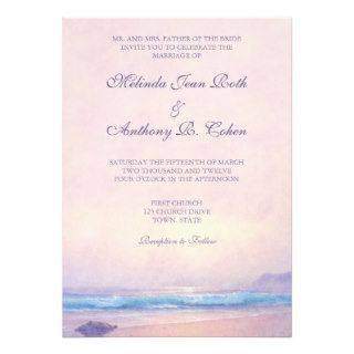 Summer Sea 5x7 Wedding Invitation