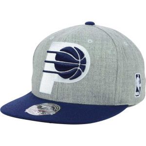 Indiana Pacers Mitchell and Ness NBA 2Tone Heather Fitted Cap