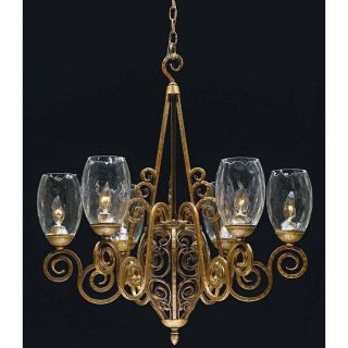 Mediterrano Burnished Sand 6 light Chandelier Chandeliers & Pendants