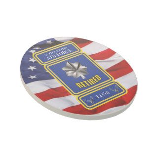 USAF Lieutenant Colonel Retired Logo Beverage Coaster