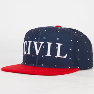 Just Stars Mens Snapback Hat Navy Combo One Size For Men 240871211
