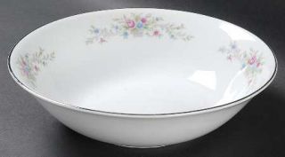 Florenteen Fantasia 9 Round Vegetable Bowl, Fine China Dinnerware   Flowers In