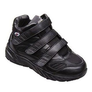 Apis Answer2 441 1   Athletic Stability Boots   Women's Comfort Therapeutic Diabetic Shoe   Ahtletic   Medium (B)   Extra Wide (3E)   Extra Depth for Orthotics   Velcro   5 Medium (B) Black Velcro Shoes