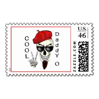 Cool Daddy   O Beatnik Skull Stamp