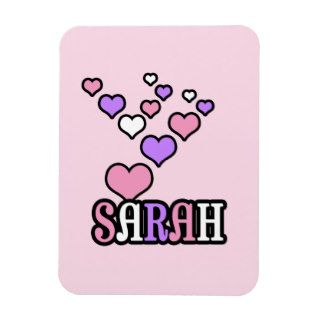Sarah Bubble Hearts Personalized Flexible Magnet