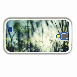 Design Samsung Galaxy Case S4 Macro Grass Background Blurred Light Of Unique Present White Case Cover For Guays Cell Phones & Accessories