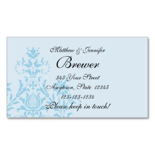 Bride and Groom Contact Information Card Business Card Templates
