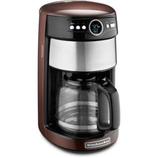 KitchenAid 14 Cup Programmable Coffee Maker with Glass Carafe in Espresso KCM1402ES
