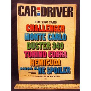 1969 69 October Car and Driver Magazine (Features Road Test on Alfa Romeo 1750 Duetto Spier and GTV, + Mini Test on Plymouth Barracuda, Ford Torino GT, Oldesmobile 4 4 2 / 442, Plymouth Duster 340, Chevrolet Monte Carlo, & Buick Riviera) Car and Driv