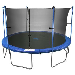 14 foot Trampoline & Enclosure Set equipped with the 'Upper Bounce Easy Assemble Feature' Upper Bounce Trampolines