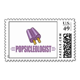 Funny Grape Popsicle Lover Stamps