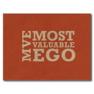 Most Valuable Ego Postcard
