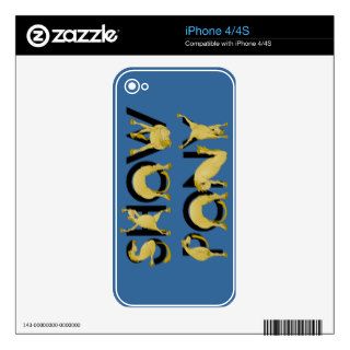 Very flexible SHOW PONY iPhone 4 Decal