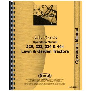 Case 444 Lawn & Garden Tractor Operators Manual Jensales Ag Products Books