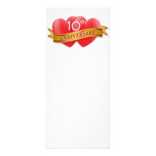 Anniversary two hearts rack card template