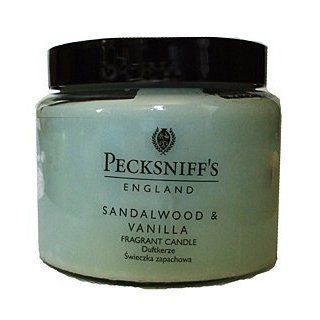 Pecksniffs Sandalwood & Vanilla 14.5 Oz. Candle From England   Aromatherapy Candles