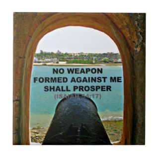 no weapon formed against me tile