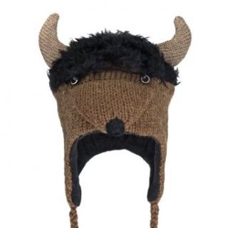 Bill The Bison Peruvian Knit Hat Brown Clothing