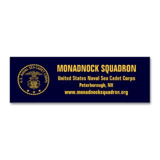 Monadnock Squadron Recruiting Cards Business Card Template