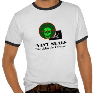 NAVY SEALS  We Aim to Please Tee Shirt