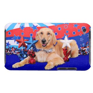 July 4th   Golden Retriever   JJ Barely There iPod Cover