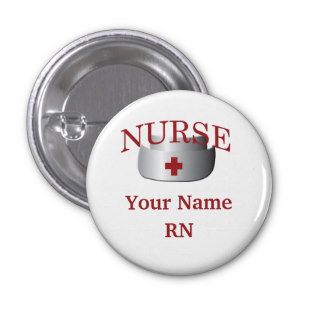 Nurse Name Round Button