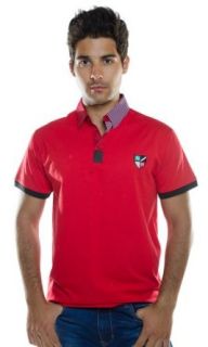 Vassari Design Pattern Short Sleeve Polo Shirt at  Mens Clothing store