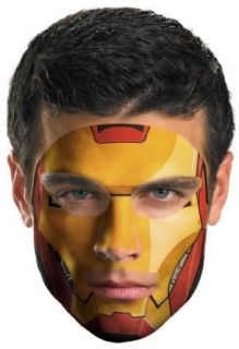 Disguise Inc   Iron Man Face Tattoo   One Size, Red Toys & Games