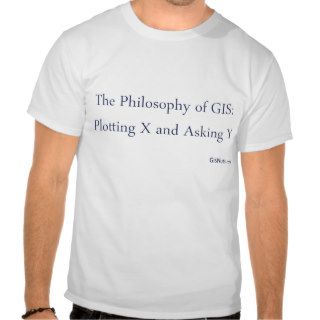The Philosophy of GIS T Shirt