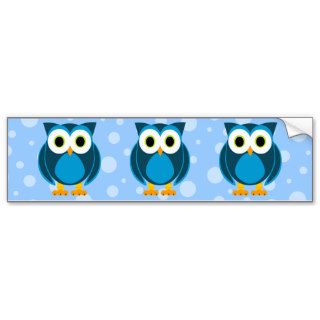 Who? Mr. Owl Cartoon Bumper Stickers