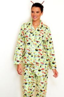 Sushi Pajamas By The Cat's Pajamas (Small4 6, Wasabe Green) Pajama Sets