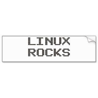 Linux Rocks Products & Designs Bumper Stickers